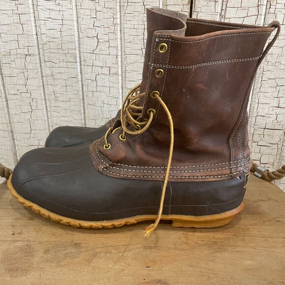 Vintage LL Bean Maine Duck Hunting Main Boots 13 - Picture 2 of 16